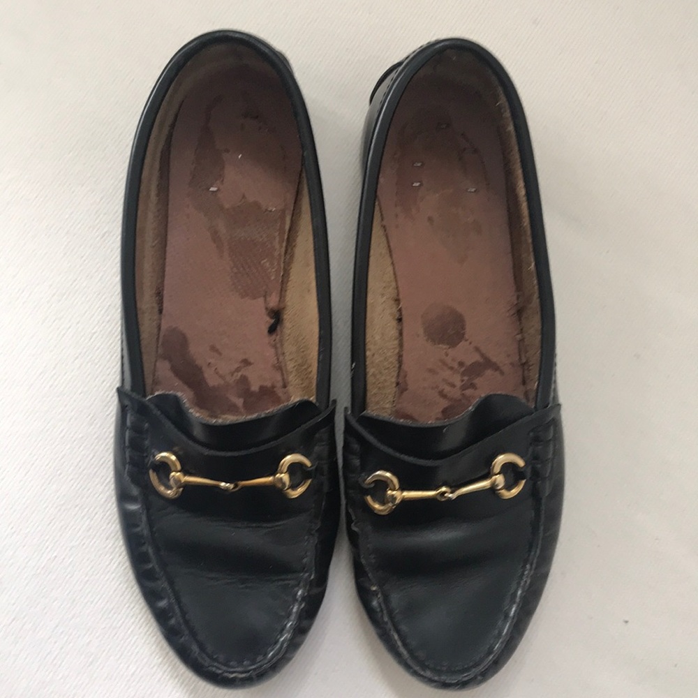 Vintage Gucci Horsebit Loafers Black S36/6